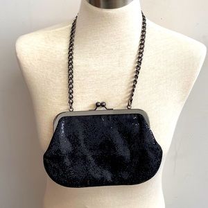 Express sequin glitter clutch purse